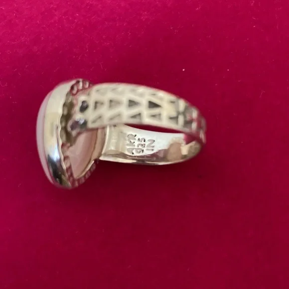 Amy Kahn Russell Moonstone 925 Silver Ring - Picture 8 of 11